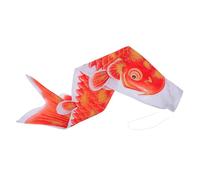 Abaodam Bandiera a Forma di Pesce Koi Giapponese in Satin 3d da 70cm Decorazione Arancia e Oro per Giardino e Pianta, Facile Installazione e Migliora la Profondità Visiva