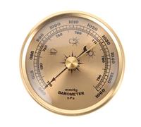 Abaodam Barometro Analogico Multifunzionale Quadrante Calibrabile, Barometro da Interno Portatile in Metallo, Strumento Manometro di Precisione per Misurare la Pressione Atmosferica