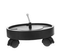 Abaodam Base autoassorbente Base con Ruote sottovasi con Ruote Sottovaso con Ruote piantatore sostenium Ruota Girare Porta Bonsai in plastica Carrello per Piante da Giardino Black