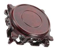 Abaodam Base in Legno Massello Intagliato per Teiera e Vaso Supporto Rustico Liscio e Resistente Espositore Decorativo per Bonsai e Statue Piedistallo Artigianale Cinese per Interni per