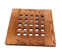 Abaodam Base pentola di Fiori di Ruota Universale cremagliera per rulli di Grandi Dimensioni Stand Pentole fioriere impianto su Ruote pianta Piante con Vassoio Rotondo di Legno Light Brown