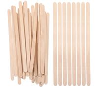 Abaodam Bastoncini di Legno per Ceretta Set da 100 Pezzi Bordo Arrotondato, Spatole per Applicazione Cera Depilatoria Corpo e Sopracciglia, Strumento Versatile per Depilazione