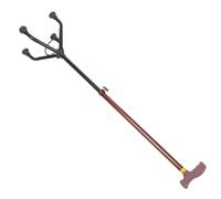 Abaodam Bastone da Passeggio Regolabile Quadripode in Alluminio Leggero Bastone da Trekking Antiscivolo per Anziani Bastoncino da Viaggio Stabile Impugnatura Ergonomica per Attività