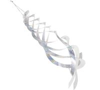 Abaodam Bird Spiral Reflector, Pendente Antiuccelli in PVC Argento, Riflettente e Resistente alle Intemperie, Si Muove il Vento, per Prato e Fienile