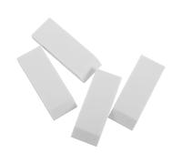 Abaodam Blocco Abrasivo in Gomma Bianco 4 Pezzi, detergente per Piani Cucina e Accessori Bagno, Pulizia per Rubinetti e Docce in Casa