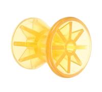 Abaodam Boat Trailer Roller in PVC Giallo Rotelle Resistenti per Kayak e Imbarcazioni Protezione Keel per Carrelli Facilità di Carico e Scarico Danni