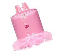Abaodam Borsa Bambina Balletto Rosa Piccola con Ricamo Danzatrice Zaino Doppia Spalla per Danza Scuola e Viaggio per Balletto Danza Contemporanea e Latino Regalo per Bambine