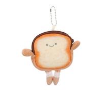 Abaodam Borsa Creativa a Forma di Toast per Donne, Mini Borsa Portamonete Portatile per Studenti, Custodia per Auricolari e Cavi Non Tessuto