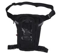Abaodam Borsa da Gamba Multi-funzione, Marsupio Nero 1l in Nylon Oxford 1680d per Vacanze Estive e Attività All'aperto