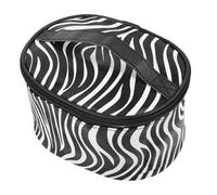 Abaodam Borsa per Cosmetici Righe Borsa da Viaggio per Articoli da Toeletta Organizer per Trucchi da Donna Realizzato in Poliestere Leggero e Resistente per Viaggi e Routine Quotidiane