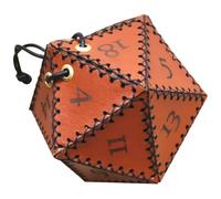 Abaodam Borsa Porta Dadi in Pelle, Portatile, Resistente alla Polvere AI | Dadi da Gioco e Piccoli Tesori, Si Fissa a Zaino o Auto, Pratica e Compatta