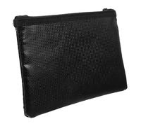 Abaodam Borsa Portadocumenti Ignifuga Nera in Silicone Liquido e Fibra di Vetro, Resistente al Fuoco e Portatile, per Ufficio e Viaggi D'affari