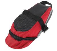 Abaodam Borsa Sella Bici Posteriore Rosso Custodia Sottosella Mountain Bike Versatile e Resistente Fissaggio Stabile per Uomo e Donna Accessorio Multiuso per Ciclismo