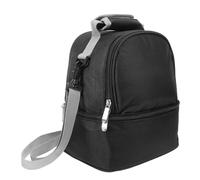 Abaodam Borsa Termica per Biberon Nera Isolamento Caldo e Freddo, Portatile e Leggera Cerniera di Sicurezza, per Viaggi e Allattamento fuori Casa