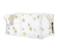 Abaodam Borsa Trasparente per Trucco in Pvc Chiusura a Zip Robusta per Viaggi e Turismo Organizer Cosmetici Pratica e Resistente
