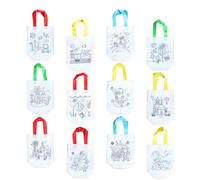 Abaodam Borse la Spesa e Motivi alla Moda Riutilizzabili Non Tessuto 12 Pezzi for Stili multipli Grande Capacità and Passeggiate all Aperto per Pratica di Pittura Stili multipli