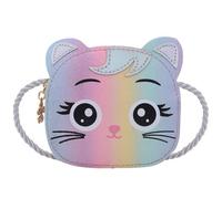 Abaodam Borsetta Tracolla per Bambina a Forma di Gatto, Adorabile e Facile da Portare, in Pu e Tessuto, Mini alla Moda, come Accessorio per Ragazze