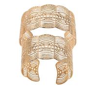 Abaodam Bracciale Rigido Polsino e Cavo in Metallo per Donne Bracciale Aperto da Donna Geometrico di Bracciali Avvolgenti