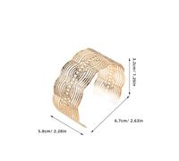 Abaodam Bracciale Rigido Polsino Largo in Metallo Design Cavo in Pizzo Braccialetti Aperti da Donna Leggeri e Resistenti per Uso Quotidiano Set da 1 Paio Adatto a Look Moderni e Regali