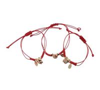 Abaodam Braccialetti di Corda Rossa 3 Pezzi per Donna Nodo Intrecciato, Design Elegante e Protezione Contro la Sfortuna, Accessori Moda Raffinati per Polso Femminile Stili multipli