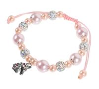 Abaodam Braccialetto da Polso Artigianale Perline Rosa Regolabile, Bracciale da Donna Ciondolo Unicorno in Lega, Accessorio Quotidiano Leggero per Ragazze e Regalo per Amici