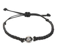 Abaodam Braccialetto Intrecciato Regolabile da Donna Scritta Ti Amo in 100 Lingue Bracciale di Corda Nero Oro Regalo per Fidanzata Moglie e Festa della Mamma Elegante Accessorio Moda
