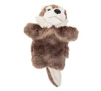 Abaodam Burattino a Mano Animale a Forma Di Lupo Grigio Per Ragazzo Ragazza, Pupazzo Di Peluche Interattivo Per Narrazione e Gioco Educativo, Per Attività Di Fantasia Genitore-figlio