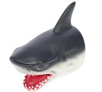 Abaodam Burattino Mano Pesce Predatore in Vinile Durevole Testa Animale Realistica per Giocattolo Educativo Interattivo per Racconti e Gioco di Ruolo Adatto Ragazzi e Ragazze