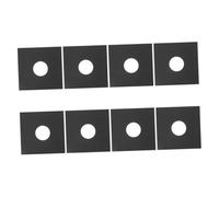 Abaodam Buste per Dischi in Vinile, 8 Pezzi, Design a Doppio Strato, Antistatiche, Nere, per Archiviazione Domestica e Trasporto | Po, Formato Semplice ed Elegante, per Home Storage e Dj Gigs, Design Minimalista