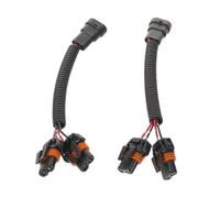 Abaodam Cablaggio Portalampada in Plastica 2 Pezzi per Auto Connettore Femmina Stabile, Presa Luce Targa e Illuminazione Doppia per Fari Anteriori, Compatibile Cablaggio Elettrico