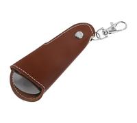 Abaodam Calzascarpe Pieghevole in Acciaio Resistente con Portachiavi Calzascarpe Corto Ergonomico per Anziani e Donne Incinte Accessorio da Viaggio Pratico e Durevole con Manico Corto