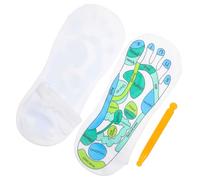 Abaodam Calzini per Agopressione a Cinque Dita Uomo e Donna, Calzini da Massaggio per Riflessologia Plantare Tabella Punti di Digitopressione, Traspiranti e Confortevoli per Uso