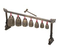 Abaodam Campanelli Cinesi Carillon Da Meditazione Strumento Musicale A Percussione Strumento Popolare Antico Cinese Con Mazzuolo Regalo Souvenir Per La Decorazione Dell'home Office