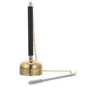 Abaodam Campanello Suono Chiaro e Nitido , Facile da Conservare in Ottone e Acciaio Inossidabile da Tempio Buddista Accessorio per Meditazione in Stanza Zen