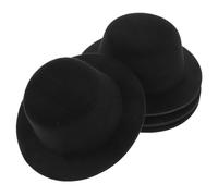 Abaodam Cappelli A Cilindro In Feltro Nero Per Uomo Bambino Donna 6 Pezzi Cappelli In Costume Per Festa Di Halloween Berretto Steampunk Da Mago Per Vestire Accessori Per Feste Cosplay