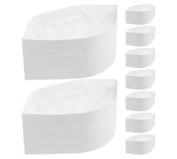 Abaodam Cappelli da Cuoco Monouso in Carta Bianco 20 Pezzi Cappello Cuoco Sicuro per Panificazione e Barbecue all Aperto Taglia 55cm