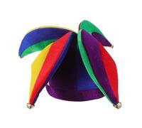 Abaodam Cappello da Carnevale Clown Quattro Punte in Velluto, Portatile e Divertente, per Feste di Maratona e Eventi All'aperto