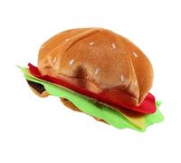 Abaodam Cappello da Hamburger Divertente per Carnevale e Capodanno, Leggero e Confortevole Non Tessuto, Stile Carino e Moderno per Feste e Cosplay