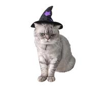 Abaodam Cappello da Strega, Accessorio Costume Halloween per Feste, Unica per Animali Domestici