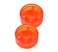 Abaodam Cappucci in Plastica Per Pedale Effetto Chitarra Arancione Rosso, Protezione Button Footswitch, Set 2 Pezzi Per Accessori Chitarra Elettrica