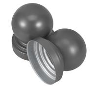 Abaodam Cappucci per Pali di Recinzione 2 Pezzi in Ferro Trattato Contro la Corrosione, Terminali Decorativi per Balconi e Ringhiere Domestiche