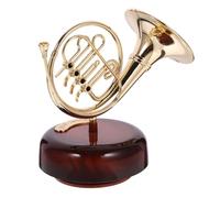 Abaodam Carillon Vintage a Carica Manuale Meccanismo, Scatola Melodica Decorativa a Forma di Corno, Decorazione per Casa e Ufficio, Ornamento da Tavolo Artistico, Idea Regalo Originale