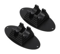 Abaodam Carrello per Ruote Monopattino, Rastrelliera per Scooter in Plastica Nero, Supporto Parcheggio Ruote 95-120 MM, 2 Unitá