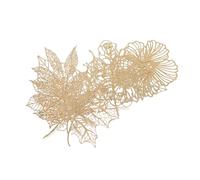Abaodam Carta Decorativa in Pizzo Traforato Stampa Oro, Set da 10 Pezzi per Scrapbooking e Decorazioni Fai da Te, Carta Artigianale per Album di Ritagli e Diario Creativo