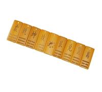 Abaodam Carte di Divinazione Bagua in Legno 9 Pezzi, Strumento Portatile e Leggero per Pratiche Feng Shui e Studio della Filosofia Taoista