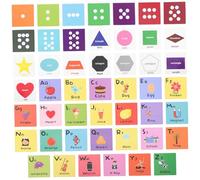 Abaodam Carte Educative Alfabeto Inglese per Gioco Cognitivo con Parole e Materiale Cartaceo Leggero e Sicuro per Sviluppo Intellettivo e Apprendimento Pre Scolare
