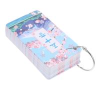 Abaodam Carte Giapponesi di Apprendimento Sillabario Base per Principianti Compatto e Facili da Leggere e Portare per Studio Veloce