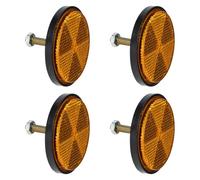 Abaodam Catarifrangenti per Bici e Moto 4 Pezzi in Plastica Facile Installazione e Design Elegante, per Casa e Spazi di Lavoro