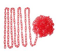 Abaodam Catena di Sicurezza Barriera Abs 10m per Controllo Folla | Maglie in Abs, Rosso, per Coni Stradali e Cartelli Divieto Sosta, Uso in Vari Ambienti