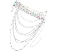 Abaodam Catena la Pancia da Donna Strass e Nappine, Cintura a Catena Lucida Estiva la Vita, Gioielli da Spiaggia Multifunzionali per Feste e Look alla Moda